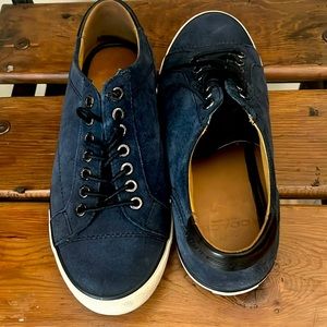 HTF coach Perkins sneakers navy blue suede 7.5 men’s 40.5  EU FREE SHIPPING